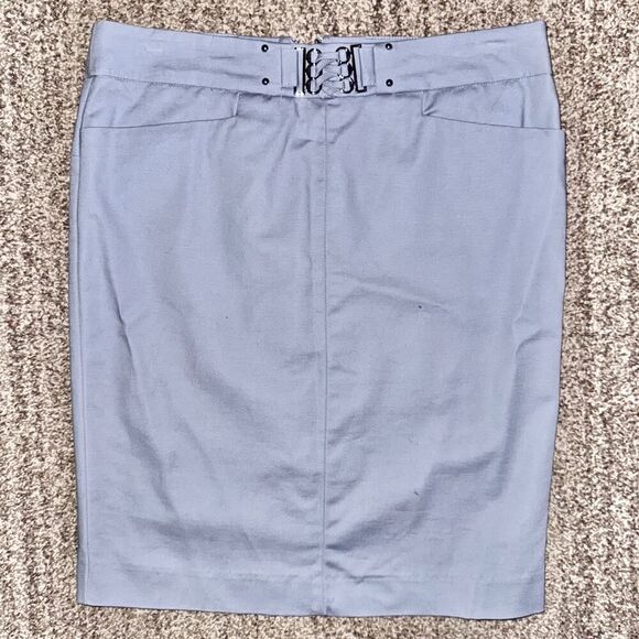 Ellen Tracy Women's Belted Midi Skirt Periwinkle Blue Size 6 - Picture 1 of 9